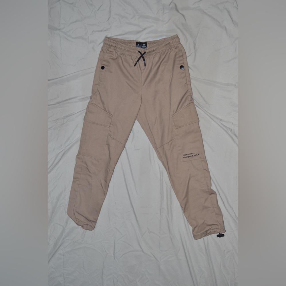Kids Tan Cargo Pants